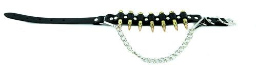 .223 brass bullet bootstrap with chain underneath