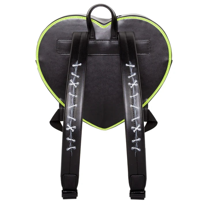 back of backpack on display