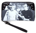 front of wallet on display