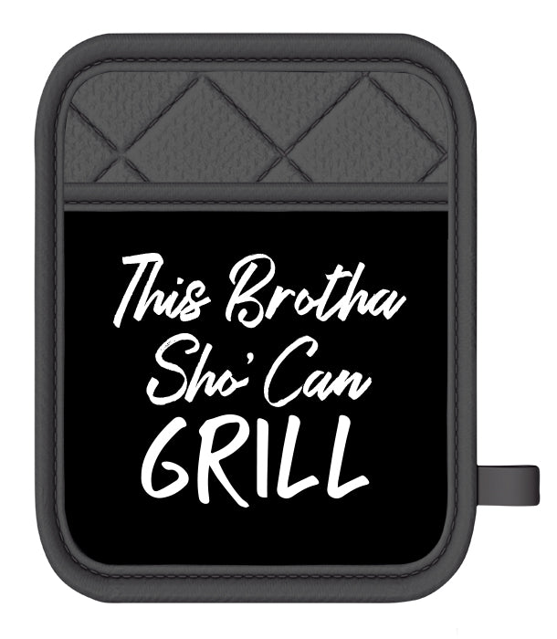 Brother Sho' Can Grill Oven Mitt/Pot Holder Set