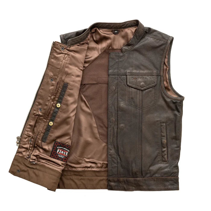inside of vest on display