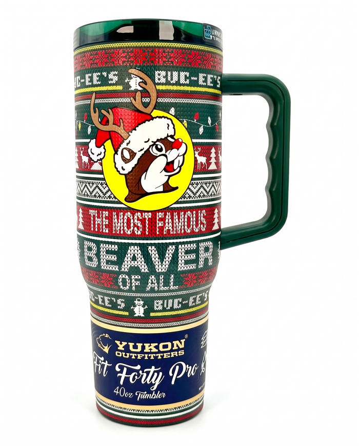 Buc-ee's Christmas 2026 40oz Fit Forty Pro Ugly Sweater Tumbler