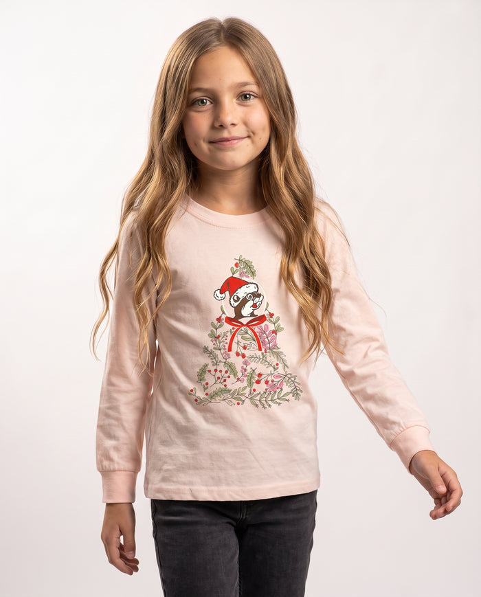 Buc-ee's Christmas 2026 Long Sleeve Mistletoe Youth Shirt