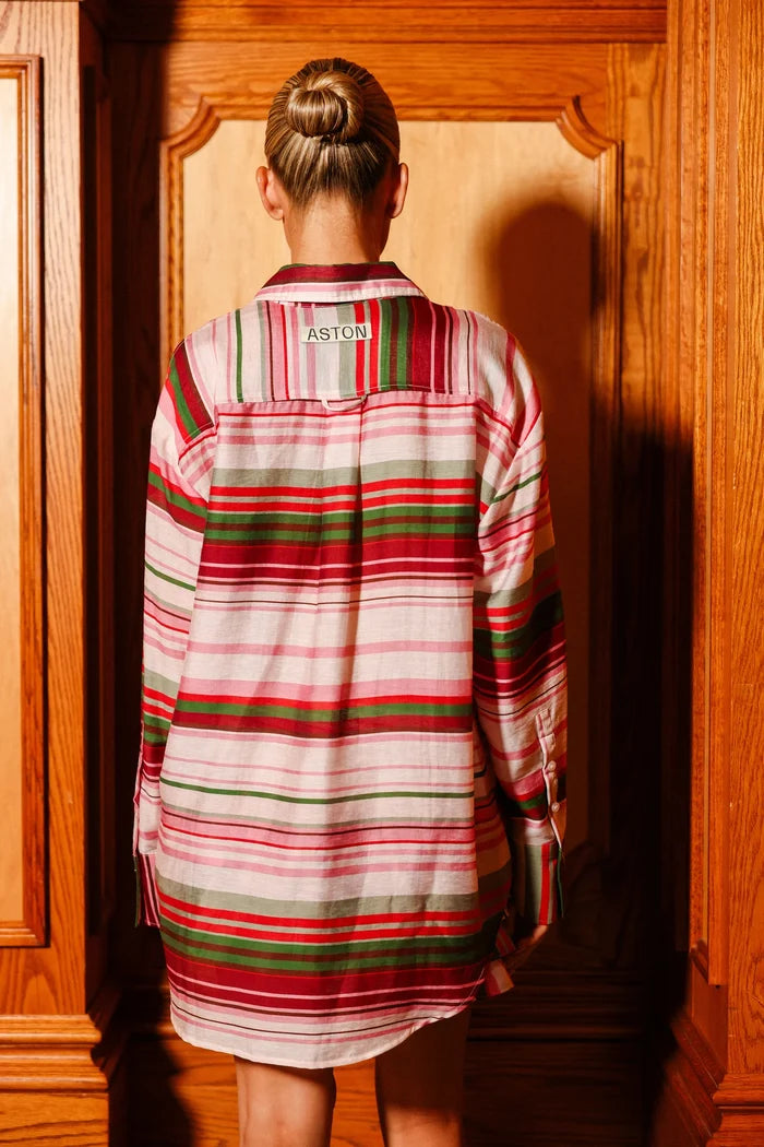 BUDDY SHIRT in Retro Stripe from Aston Studio