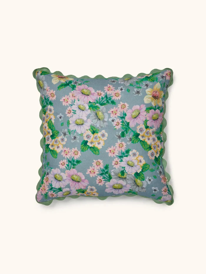 BUTTERCUP BLUE CUSHION in 50cm from Bonnie and Neil