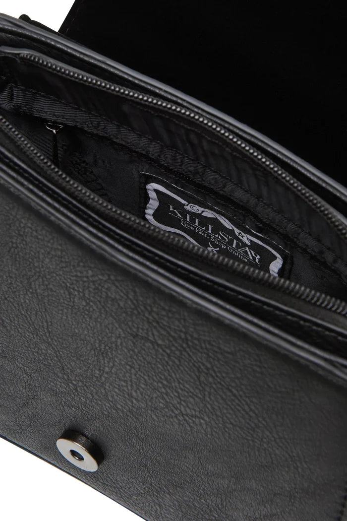 inside of bag on display