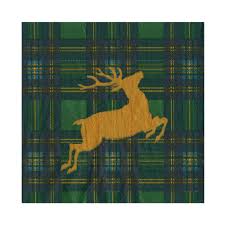 Reindeer Tartan Green