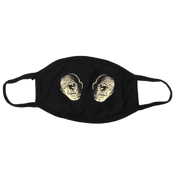 front of mask