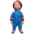 front of doll on display