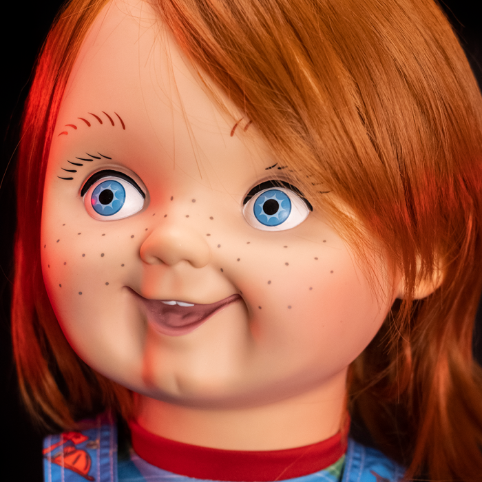 front face of doll close up