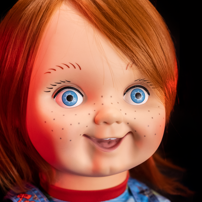 front face of doll close up