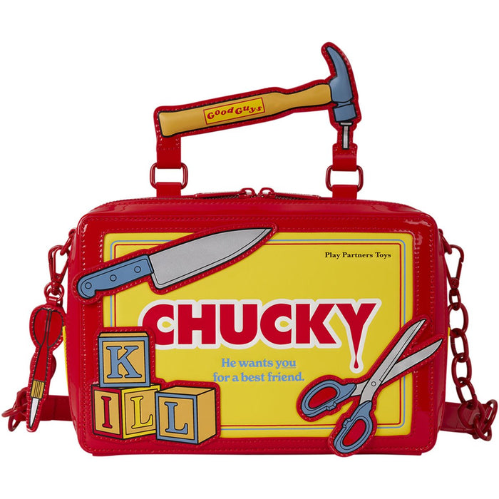 front of bag on display