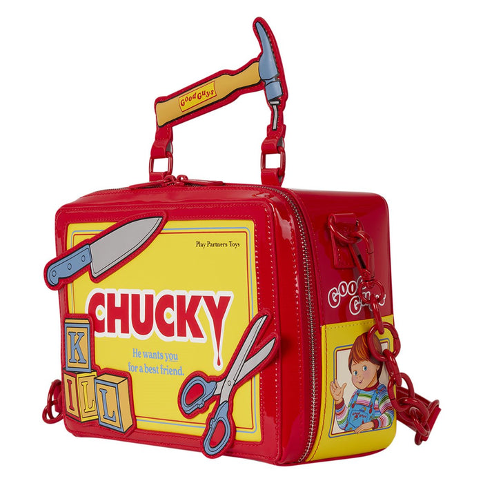 side of bag on display