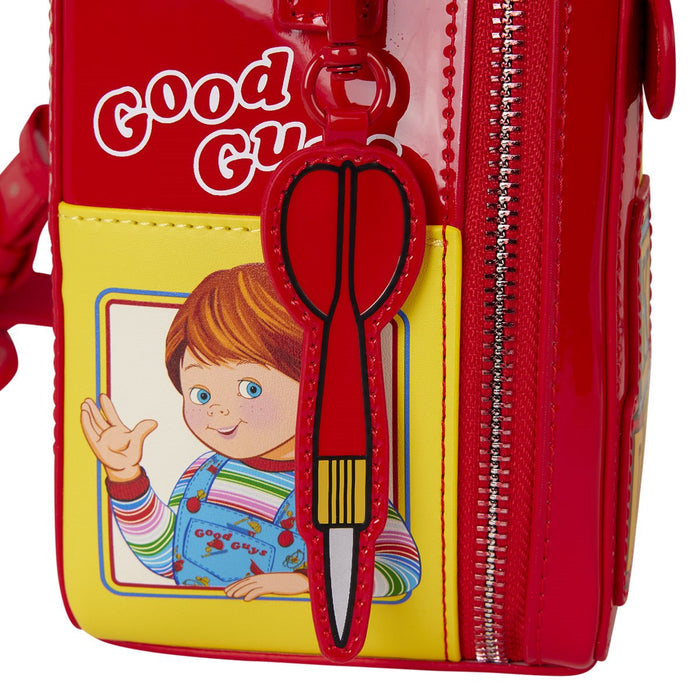 side of bag on display