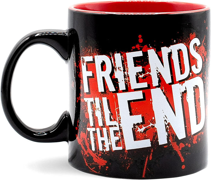 other side of mug on display