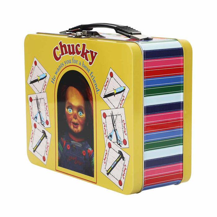 side of lunch box on display