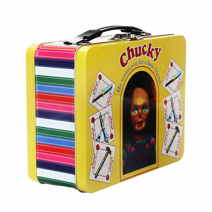 side of lunch box on display