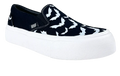 side of shoe on display