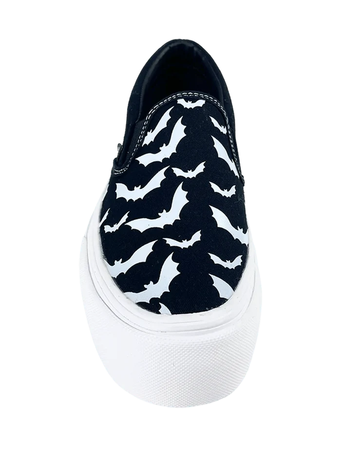 top of shoe on display