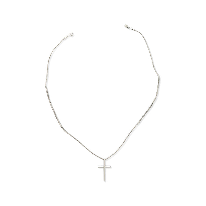 Classic Cross Necklace in Sterling Silver