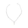 Classic Cross Necklace in Sterling Silver