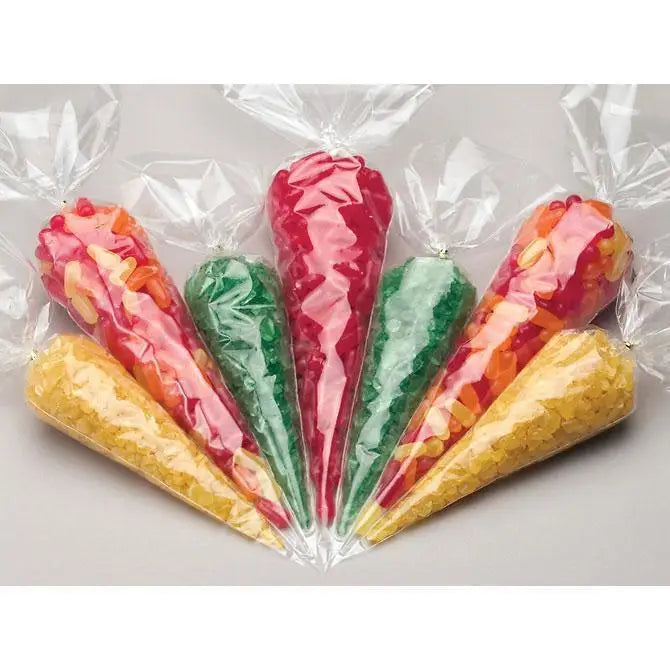 Clear Cone Poly Bags - 100/ctn - Mac Paper Supply