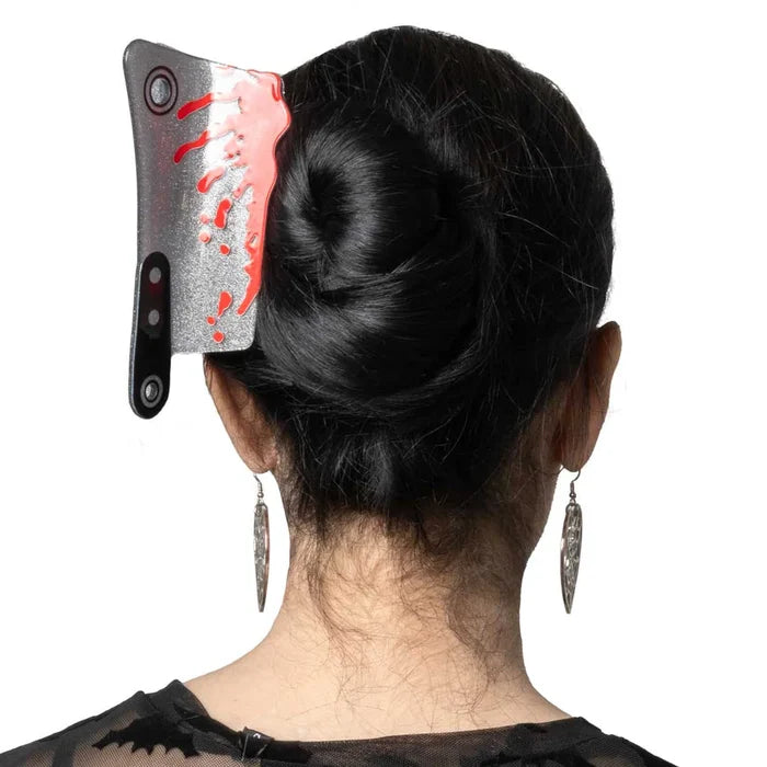 model wearing clip with white background