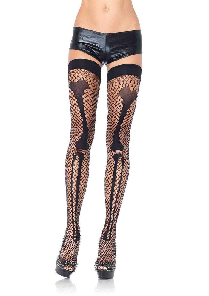 Courtney Bone Thigh High Stockings