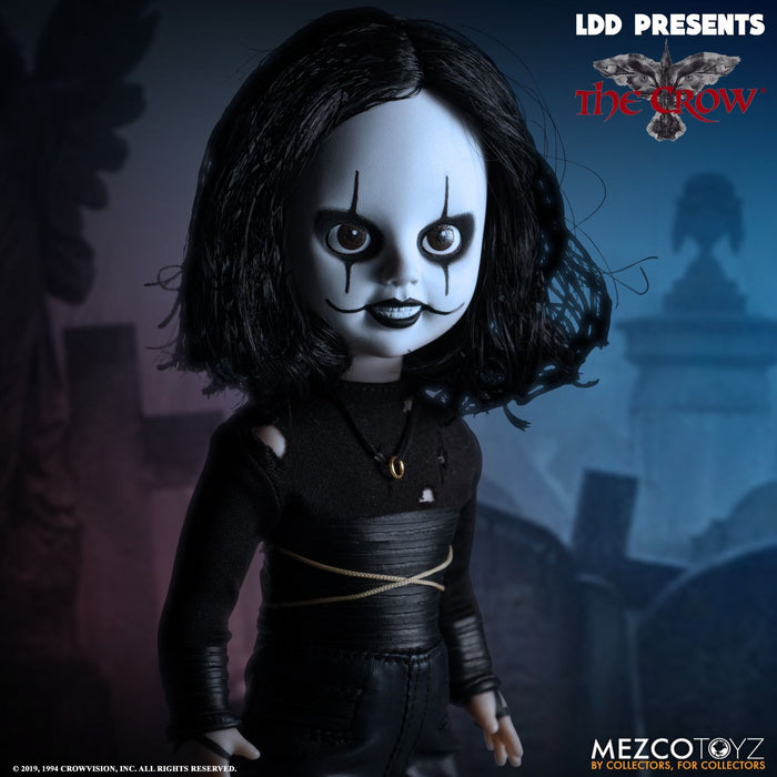 front of doll