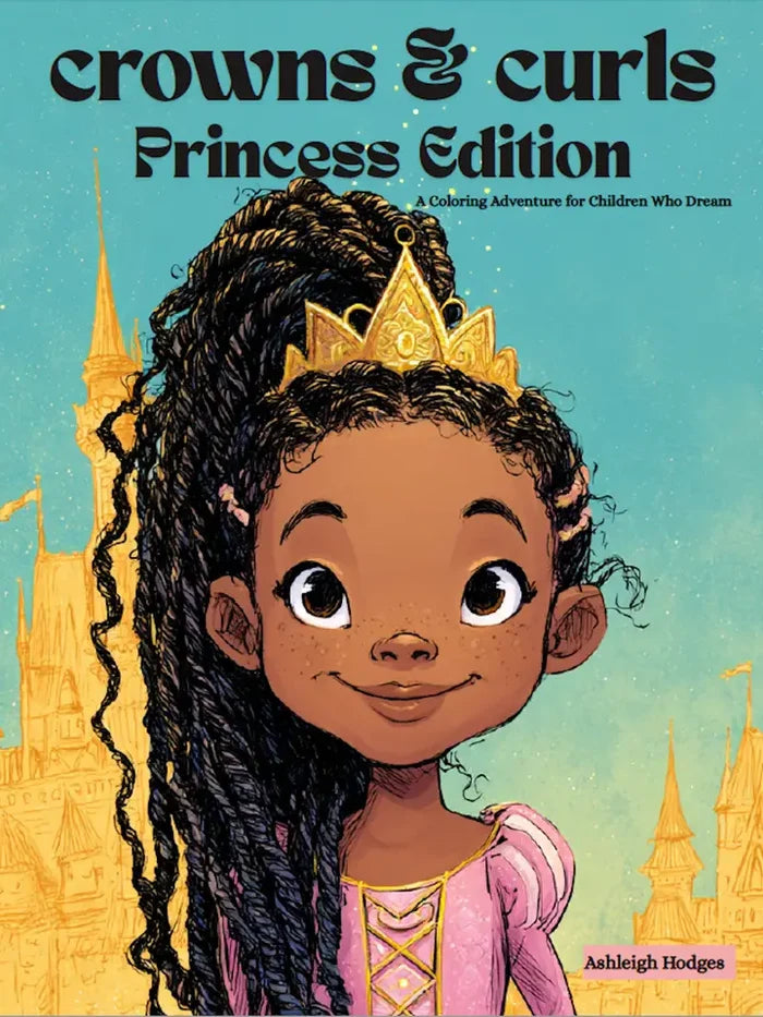 Crowns and Curls Coloring Book