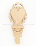 Curious Heart Medallion Ornate - paperwhimsy