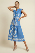 DAISY BOO MIDI DRESS | Jewel Capri Blue