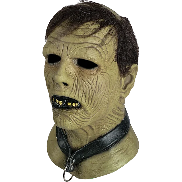Halloween mask with detailed features on a white background