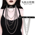 model showing front of choker