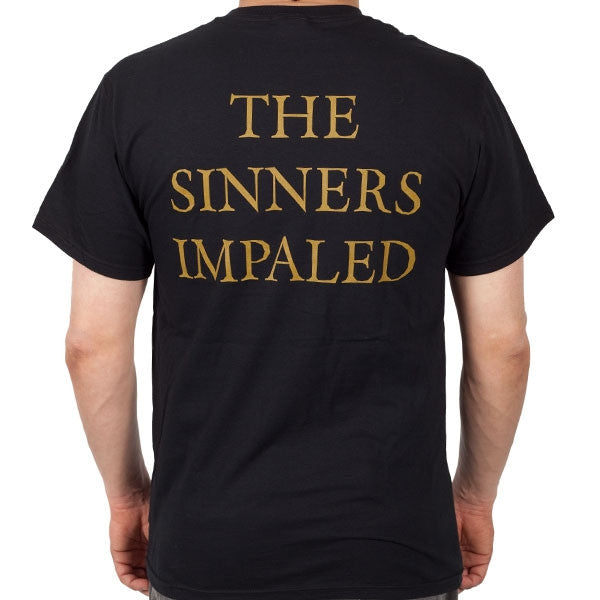 model showing back of shirt