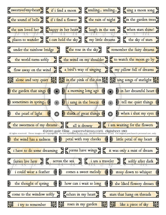 Digi 180 PRINTED - paperwhimsy