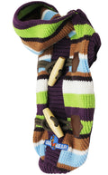 Dog Hoodie Sweater Knitted Pullover Warm Winter Clothing Colorful Stripes