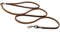 Dogs My Love Genuine Leather Classic Dog Leash 4 Ft Long 9 Sizes Brown