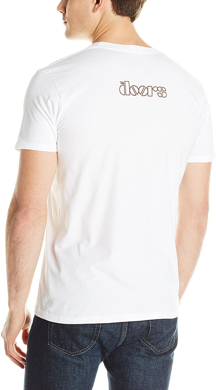 model showing back of shirt