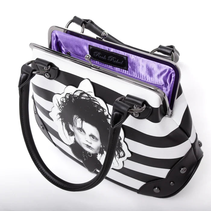 inside of bag on display