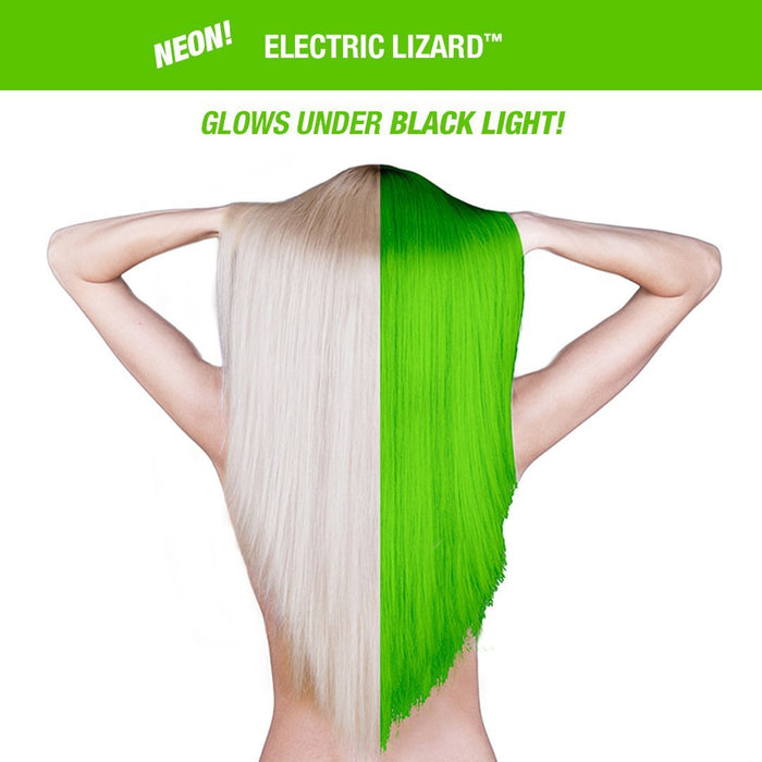 hair after being dyed with dye
