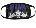 front of mask