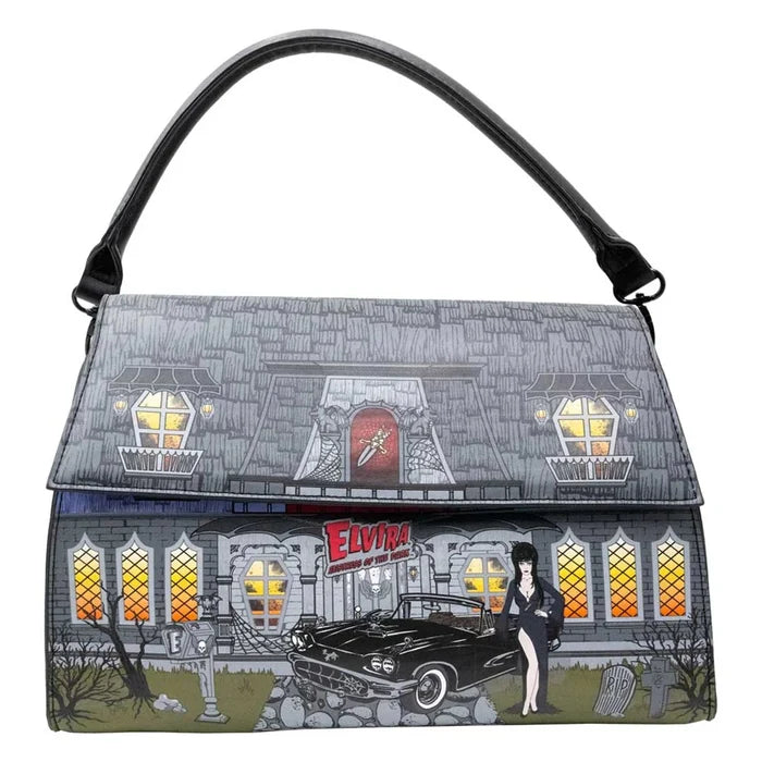 front of bag on display with white background