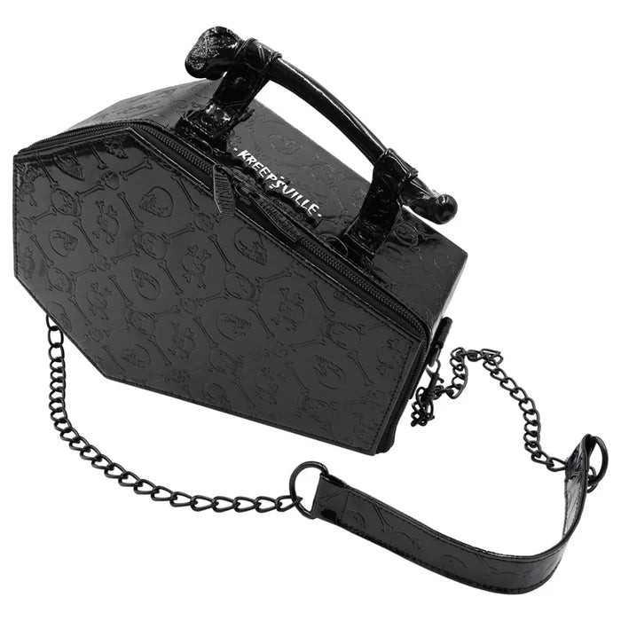 front of bag on display with white background