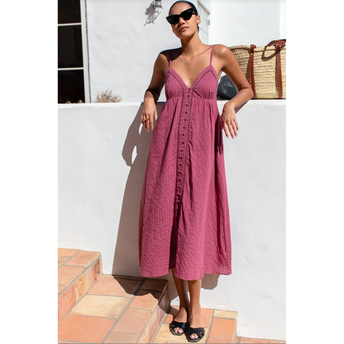 Emerson Fry Ladder Dress in Crushed Berry - Romantiques