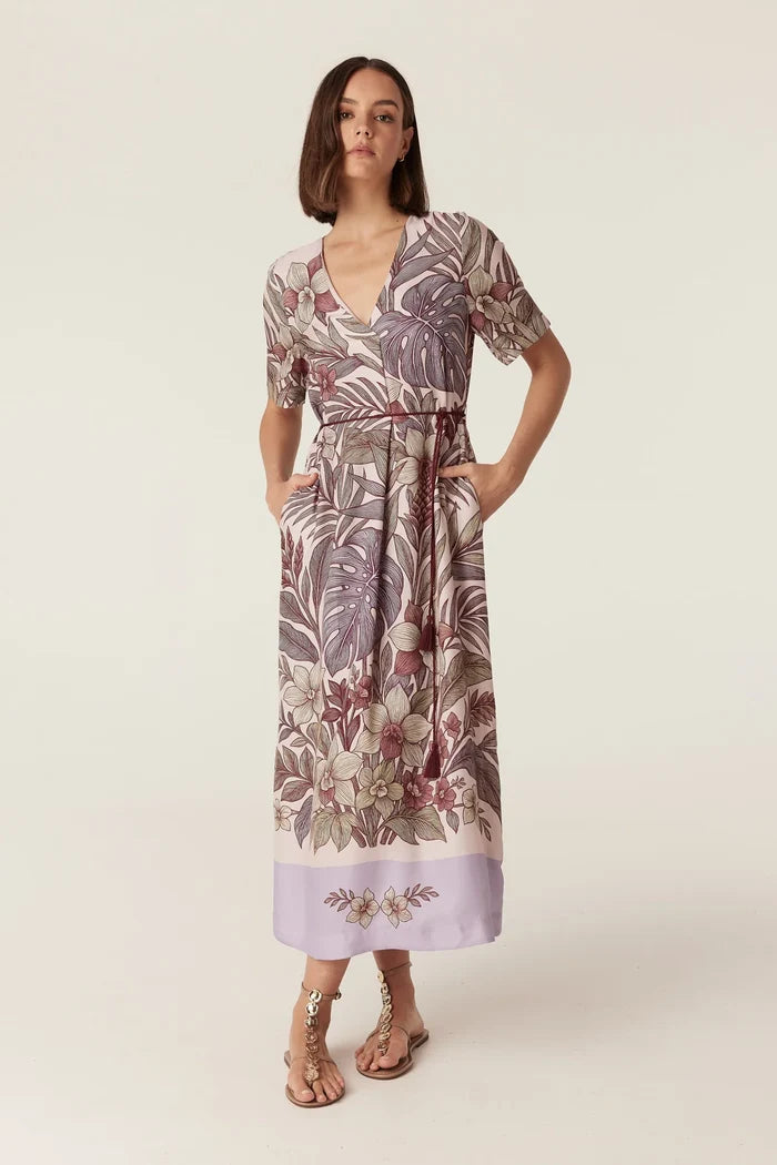 ERIKA KAFTAN DRESS in Paradise Print by Cable Melbourne