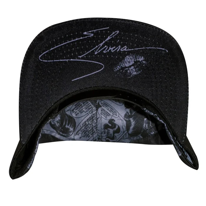 underside of hat on display