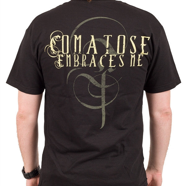 model showing back of shirt