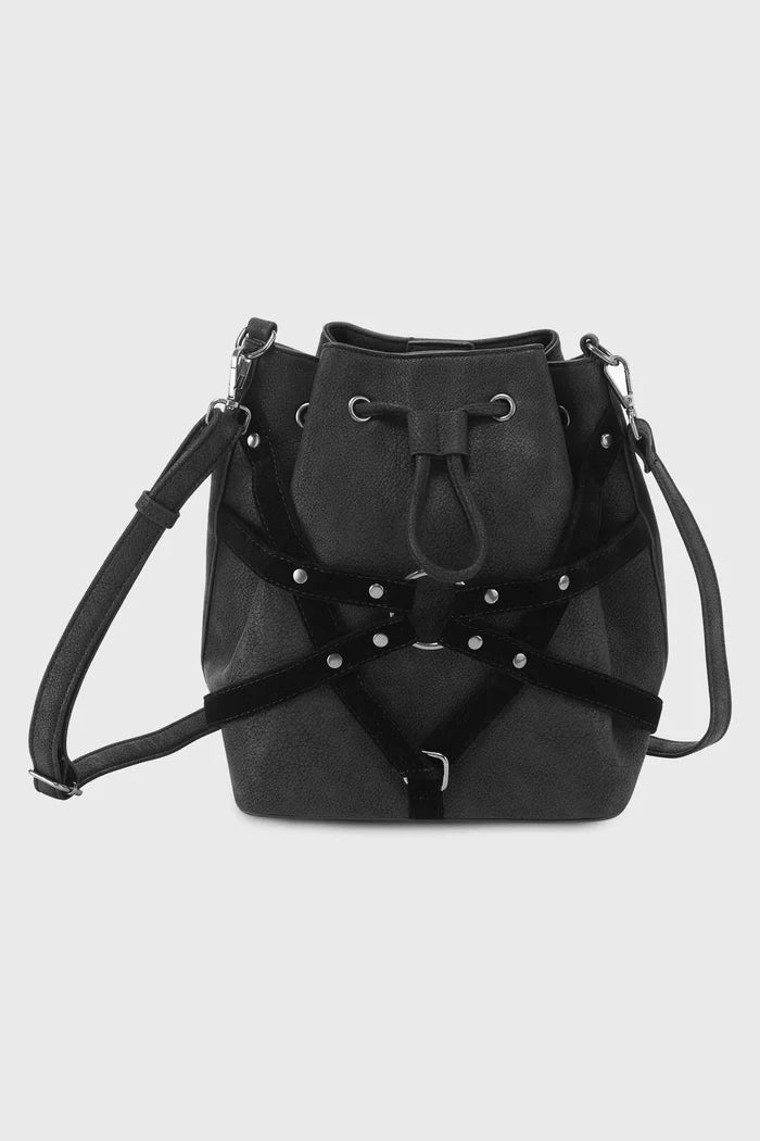 front of bag on display