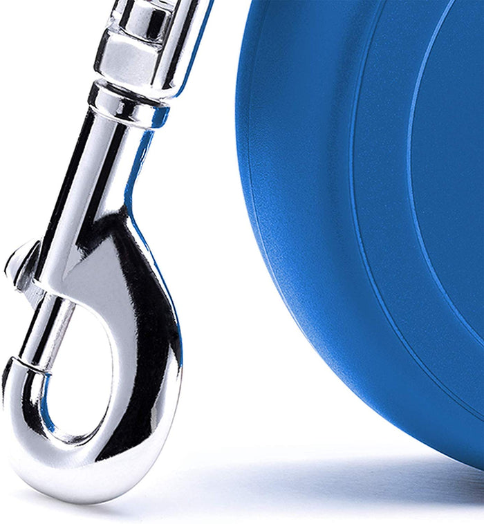 FLEXI 12kg (25Lbs) 8 Meter (25Ft) New Classic Cord Retractable Dog Lead Small Blue